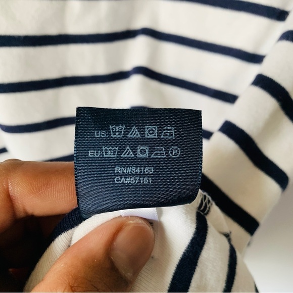 Tommy Hilfiger Women’s Striped Crew Neck Pocket Detail T-Shirt Size Large - Picture 7 of 10